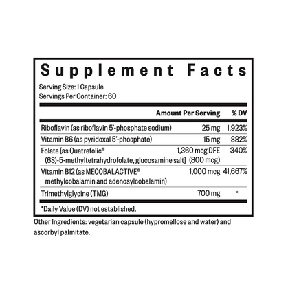 Seeking Health - Homocysteine Nutrients