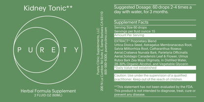 Purety Kidney Tonic 2 oz.